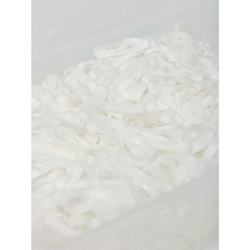 LeMieux Silicone Plaiting Bands - White-1